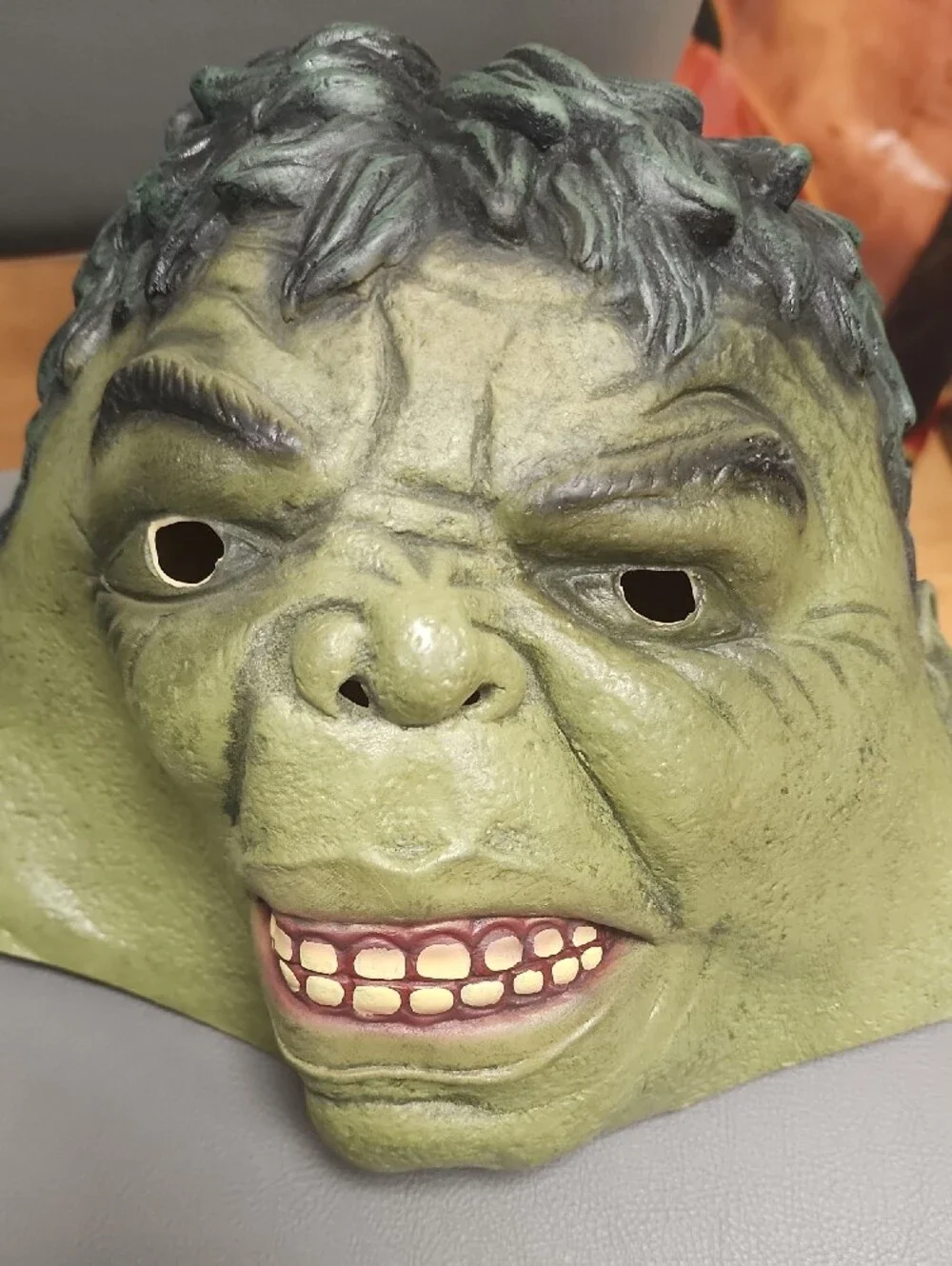 Green Hulk-Style Latex Mask - Pair